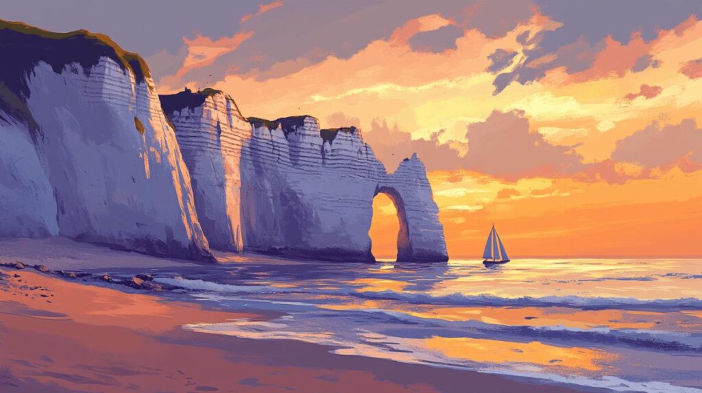 Voile en Normandie : cap sur les tresors d’Etretat