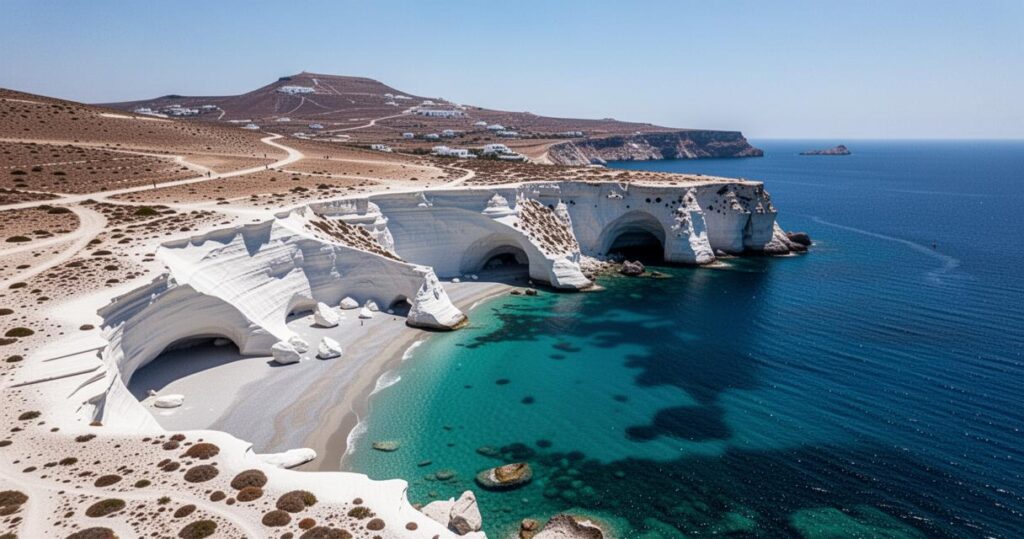 À la découverte de Milos : l’île grecque aux paysages lunaires et plages de rêve